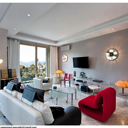 Ref 843 - Croisette - Sea View For Rent Appartement Cannes